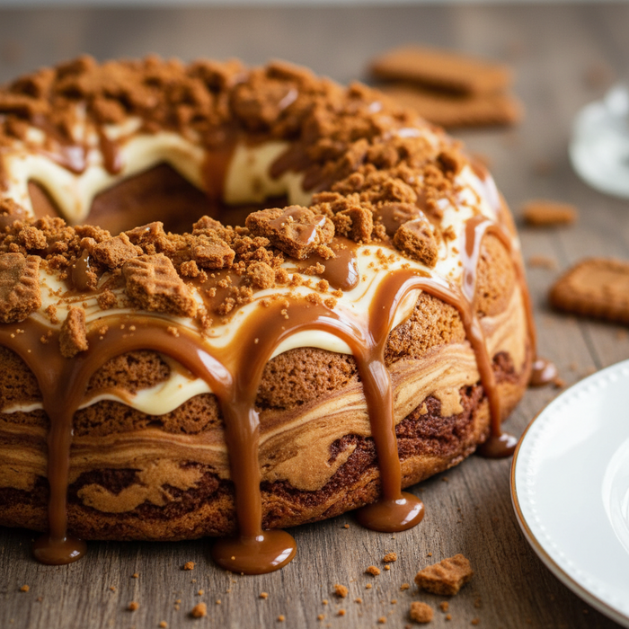 Biscoff + caramelised white chocolate